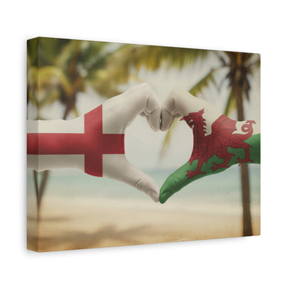 England & Wales — Heritage Heart Canvas