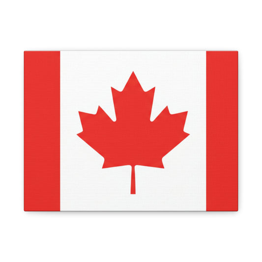Canadian Flag Matte Canvas Print (Stretched 1.25")