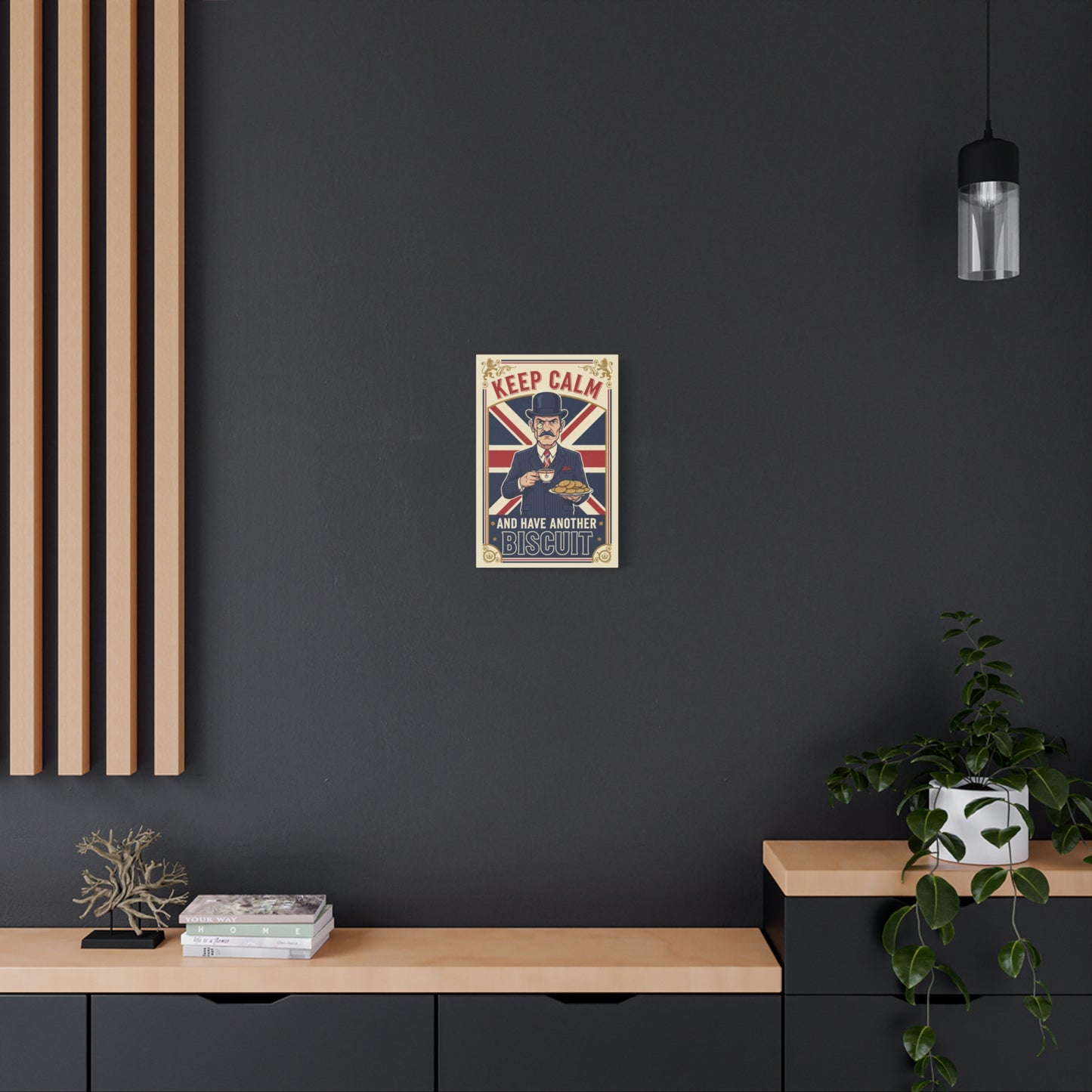 Keep Calm and Have Another Biscuit Canvas Wall Art