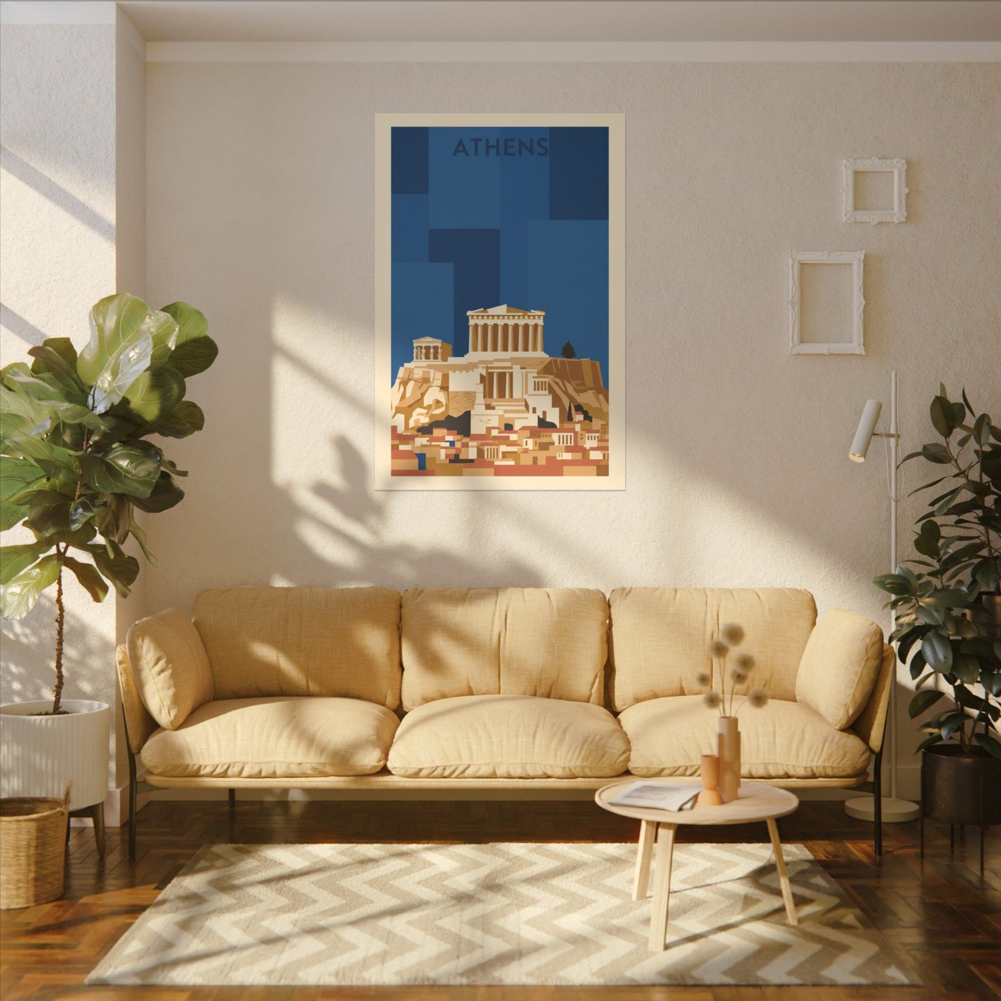Acropolis Parthenon Matte Canvas Wall Art