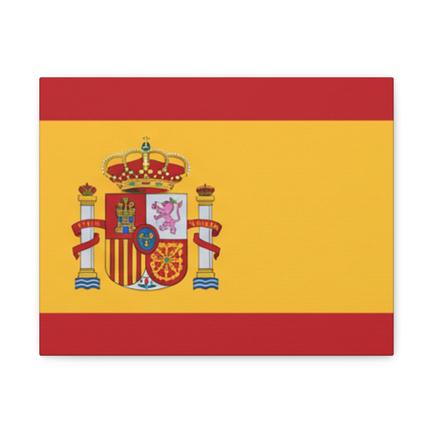 Spanish Flag Matte Canvas Print — Stretched Wall Art (1.25")