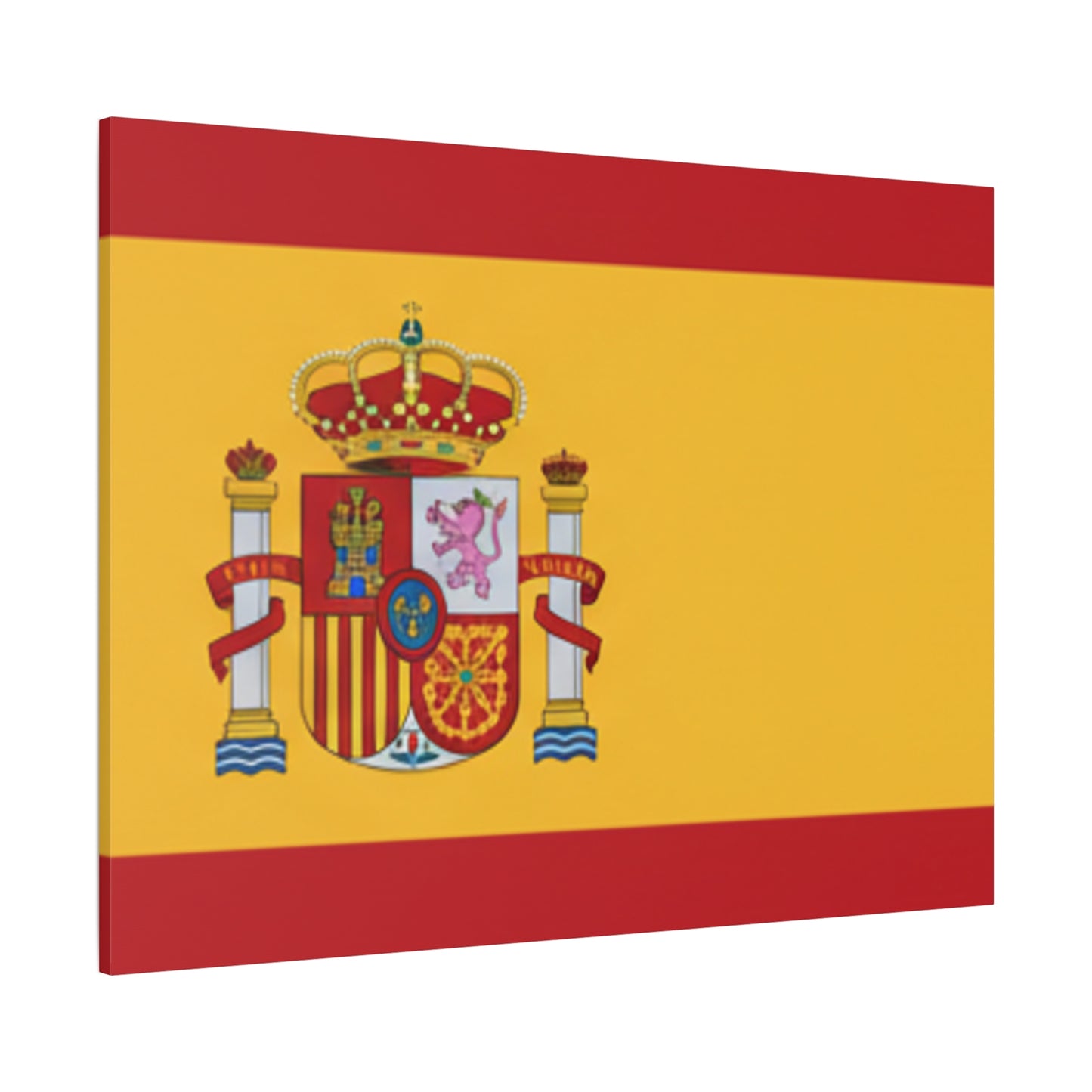 Spanish Flag Matte Canvas Print — Stretched Wall Art (1.25")