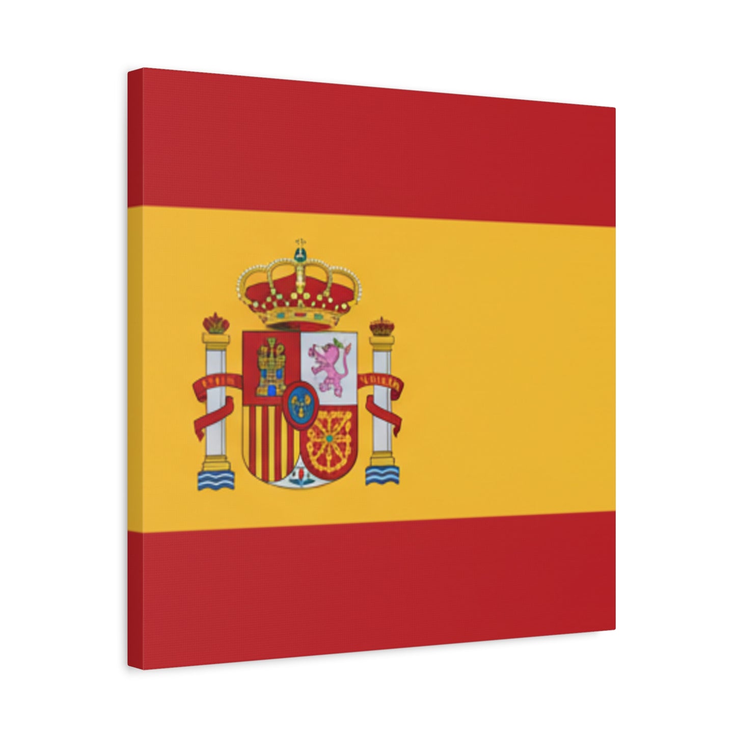 Spanish Flag Matte Canvas Print — Stretched Wall Art (1.25")