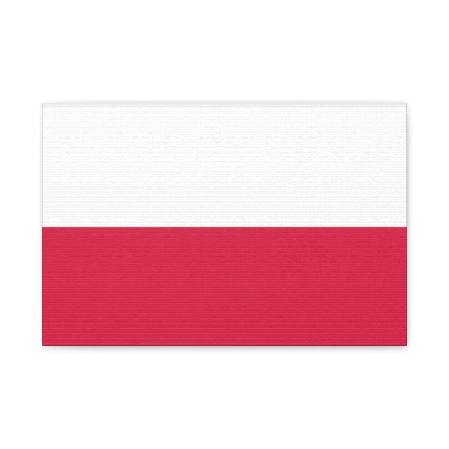 Polish Flag Matte Canvas Print — Stretched 1.25" Wall Art