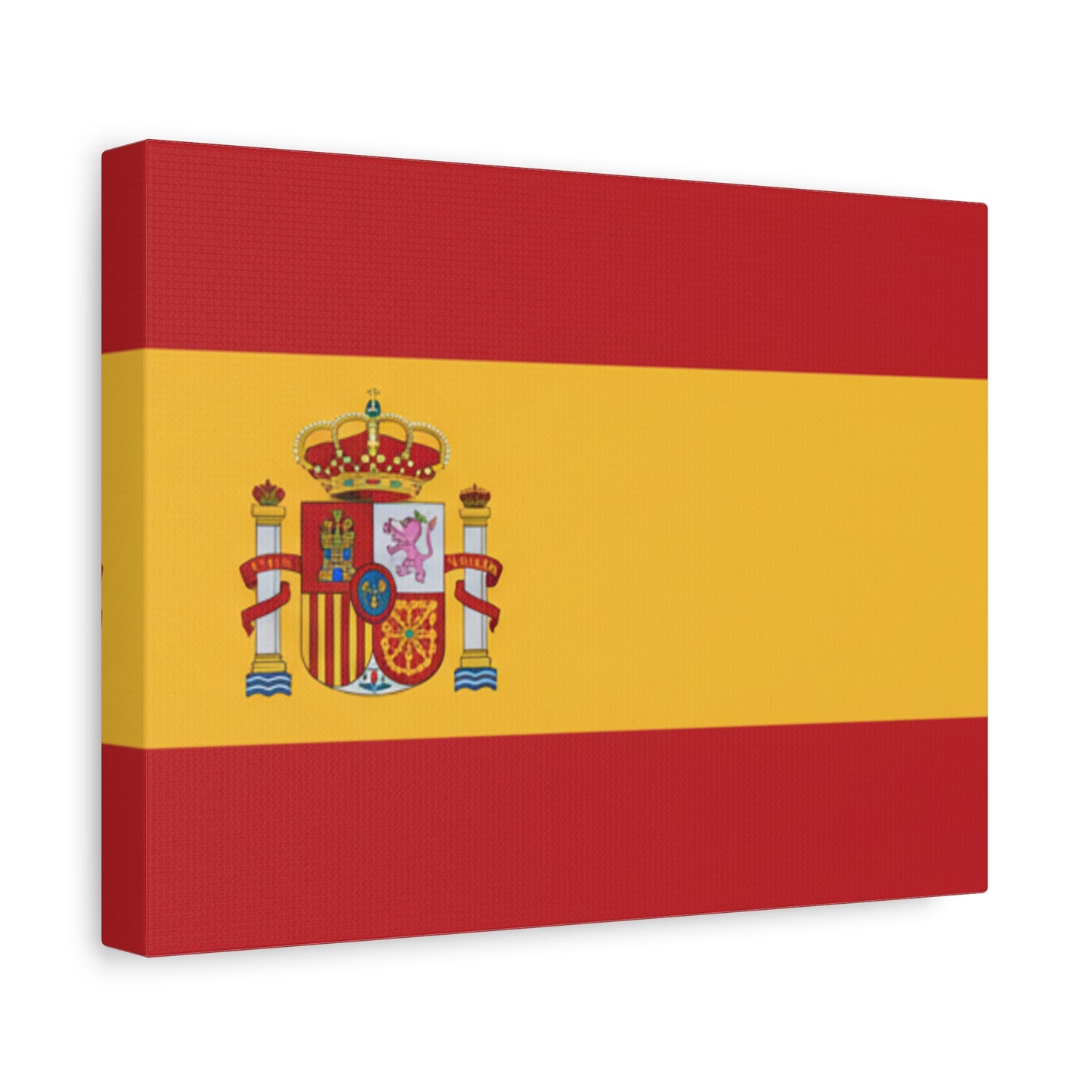 Spanish Flag Matte Canvas Print — Stretched Wall Art (1.25")