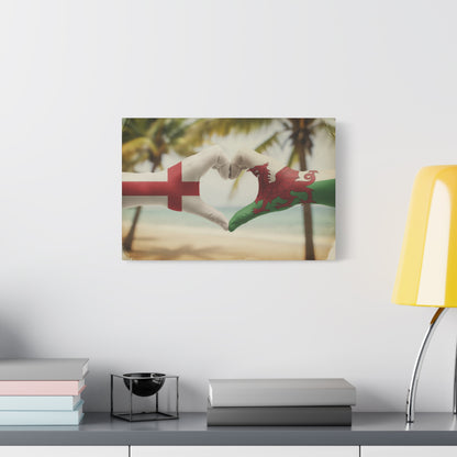 England & Wales — Heritage Heart Canvas