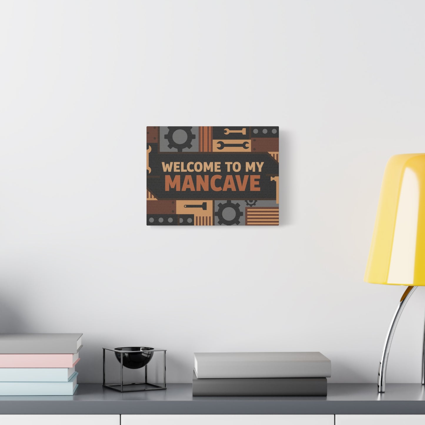 Welcome to My Mancave Matte Canvas Wall Art