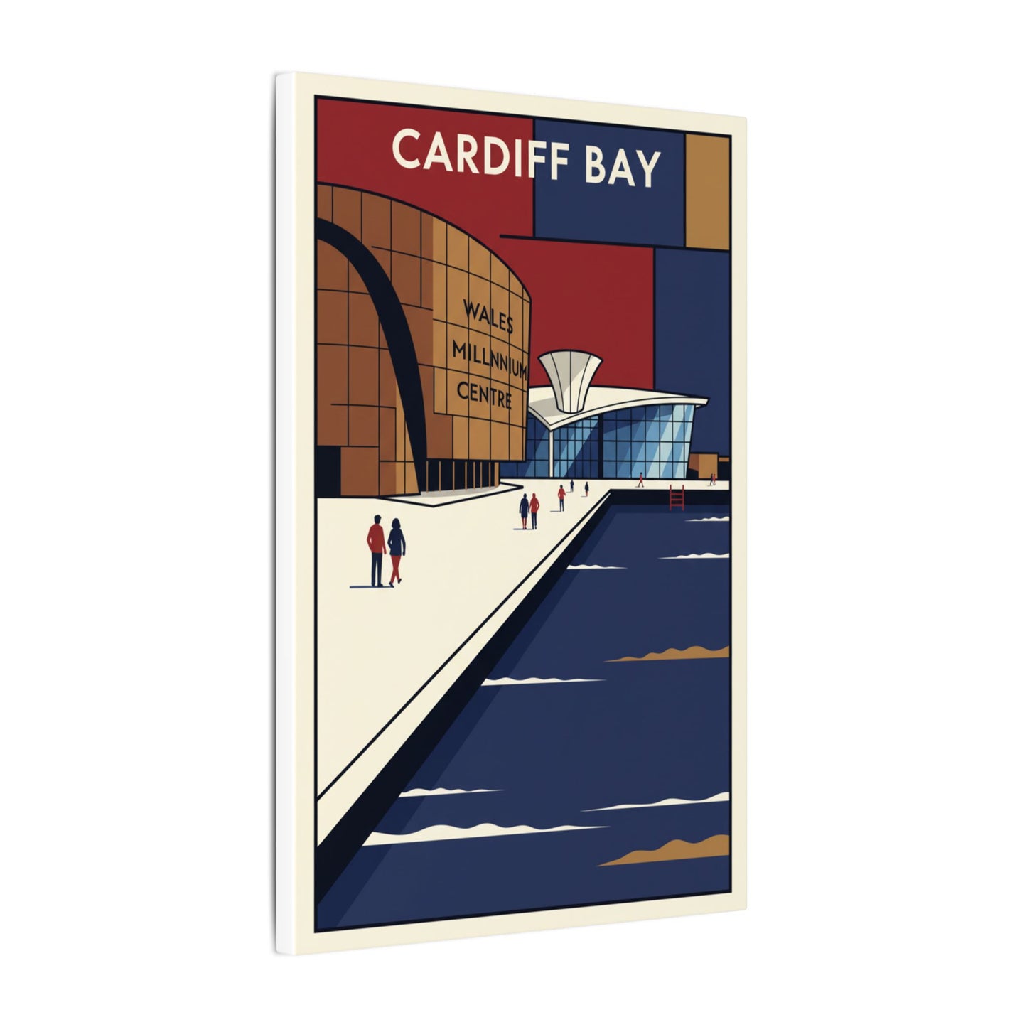 Cardiff bay Millennium centre Travel Poster Canvas