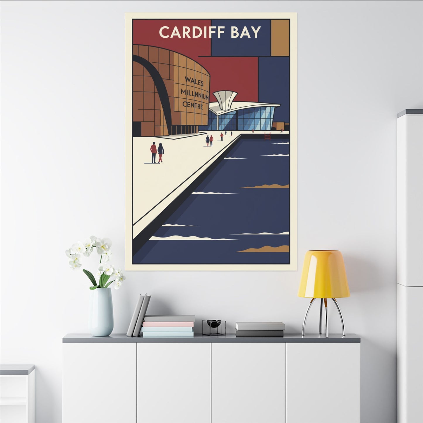 Cardiff bay Millennium centre Travel Poster Canvas