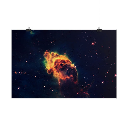 Nebula Space Art Poster — Colourful Cosmic Galaxy Wall Print