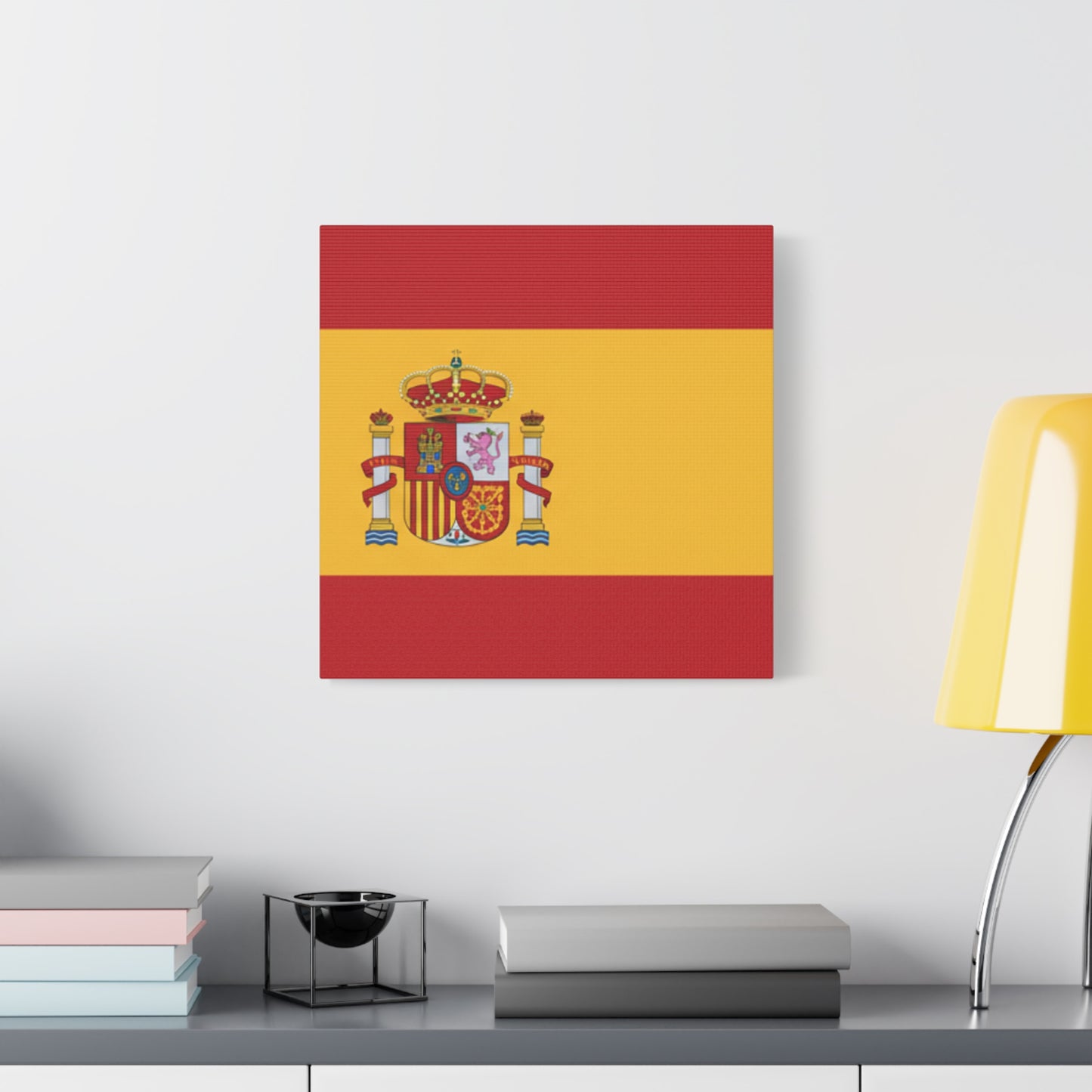 Spanish Flag Matte Canvas Print — Stretched Wall Art (1.25")