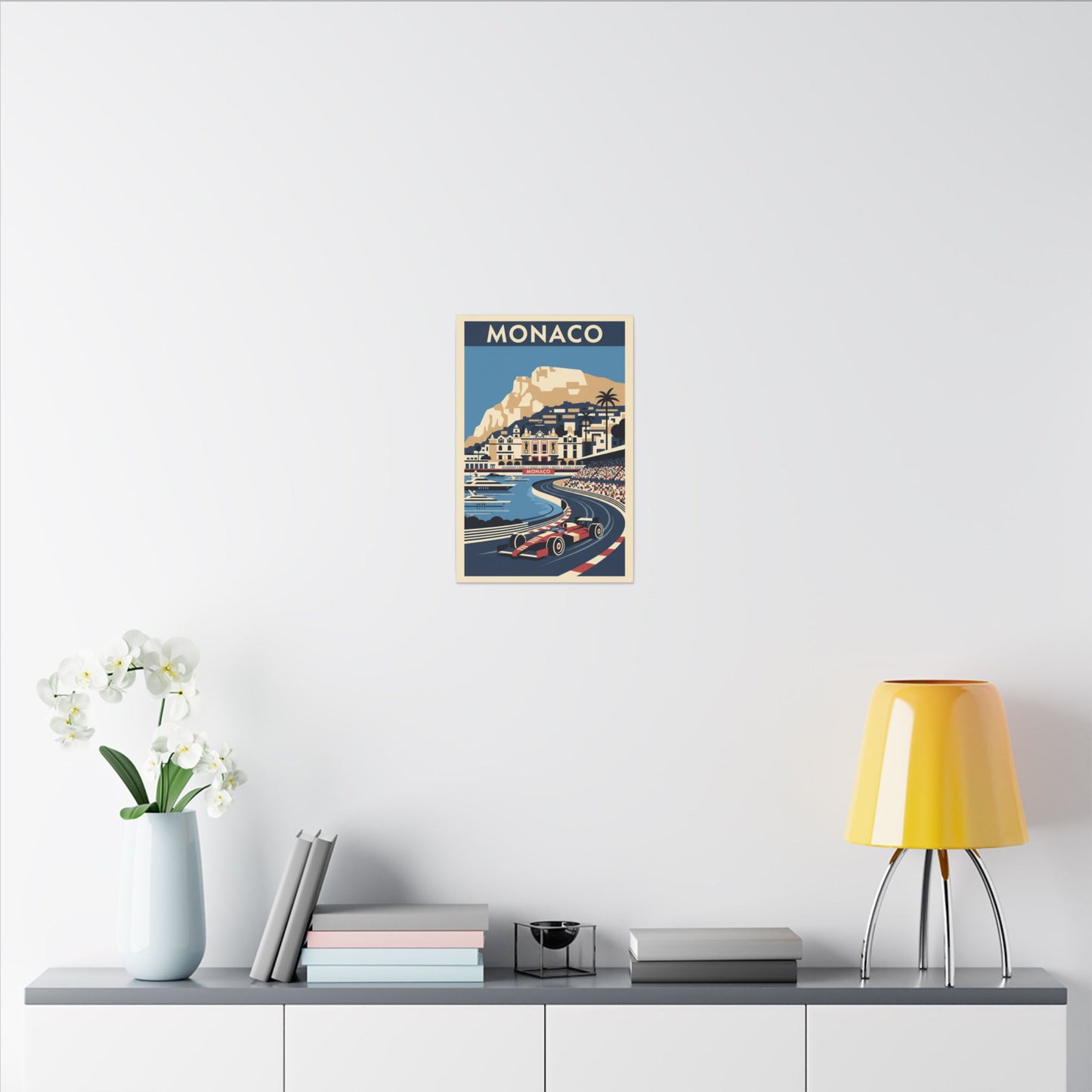 Monaco Grand Prix Vintage Poster Canvas
