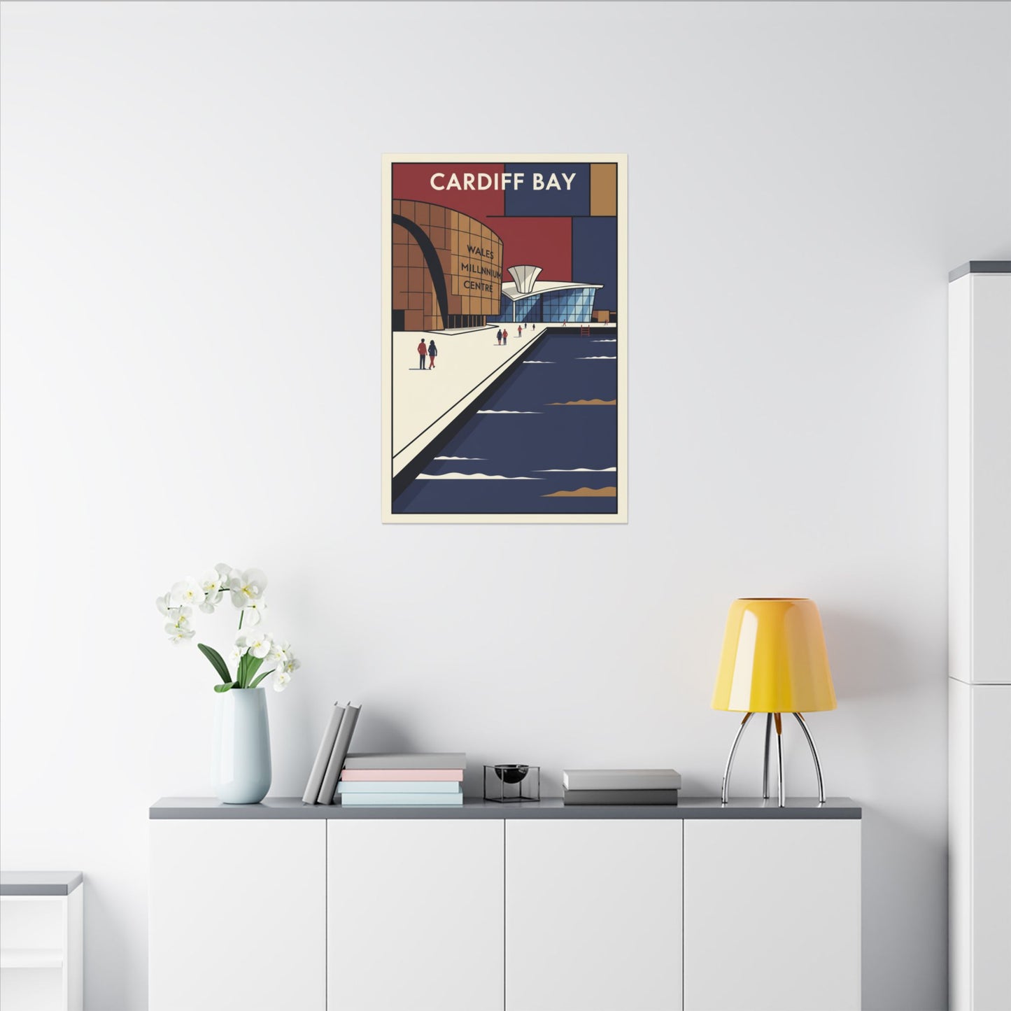 Cardiff bay Millennium centre Travel Poster Canvas