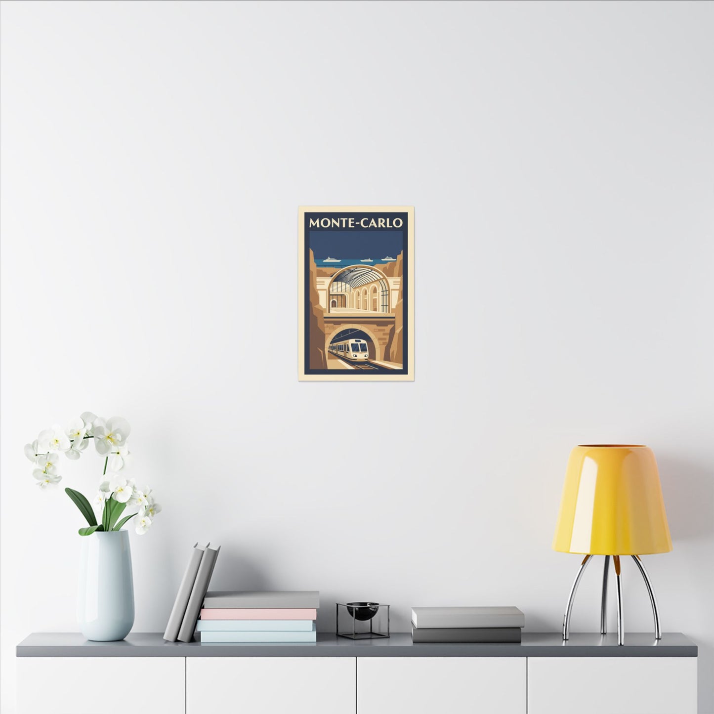 Monte Carlo Vintage Travel Poster Canvas