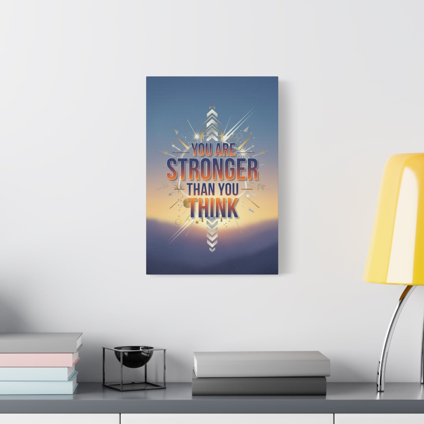 Inspirational Canvas Wall Art - "You Are Stronger Than You Think" Matte Stretched Print