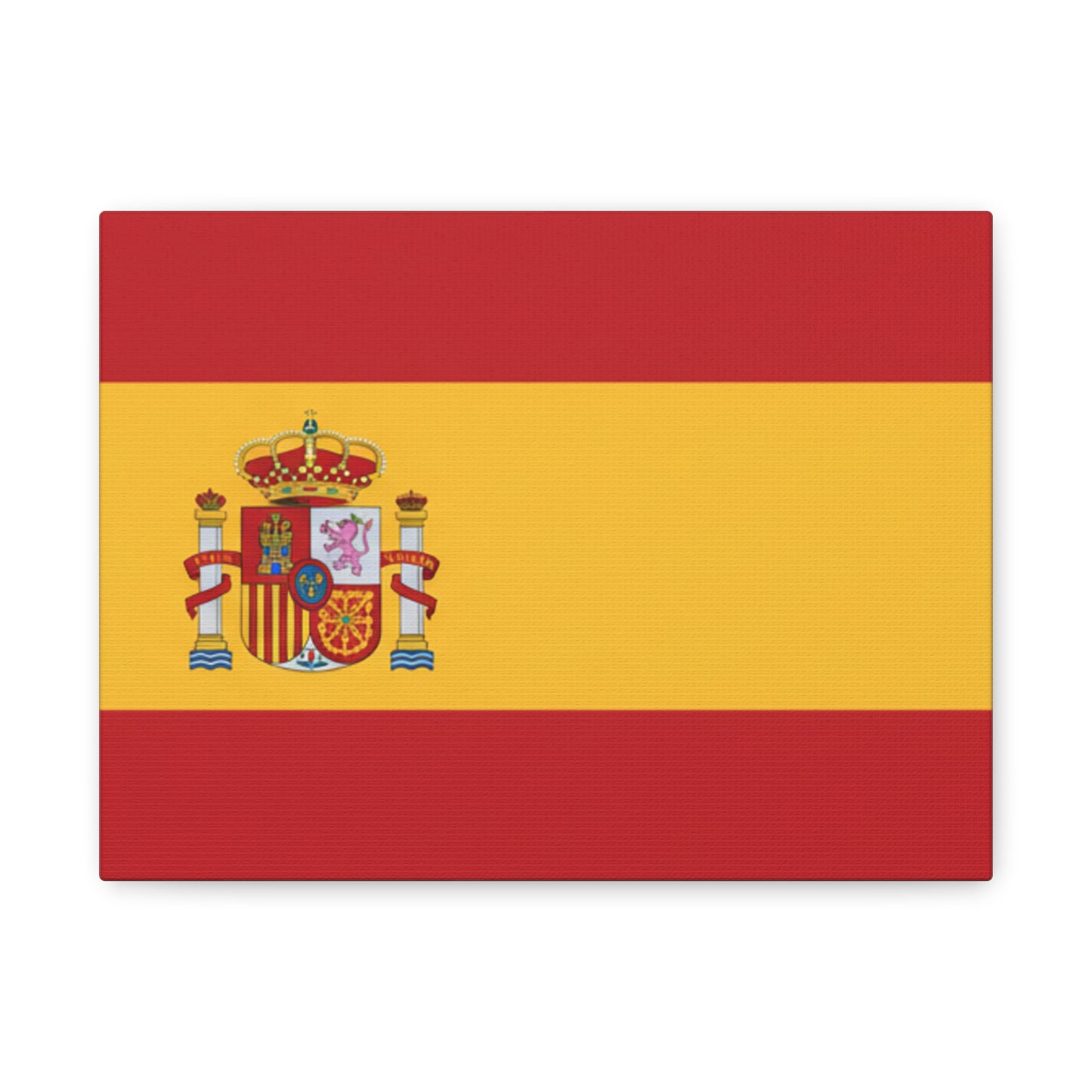 Spanish Flag Matte Canvas Print — Stretched Wall Art (1.25")