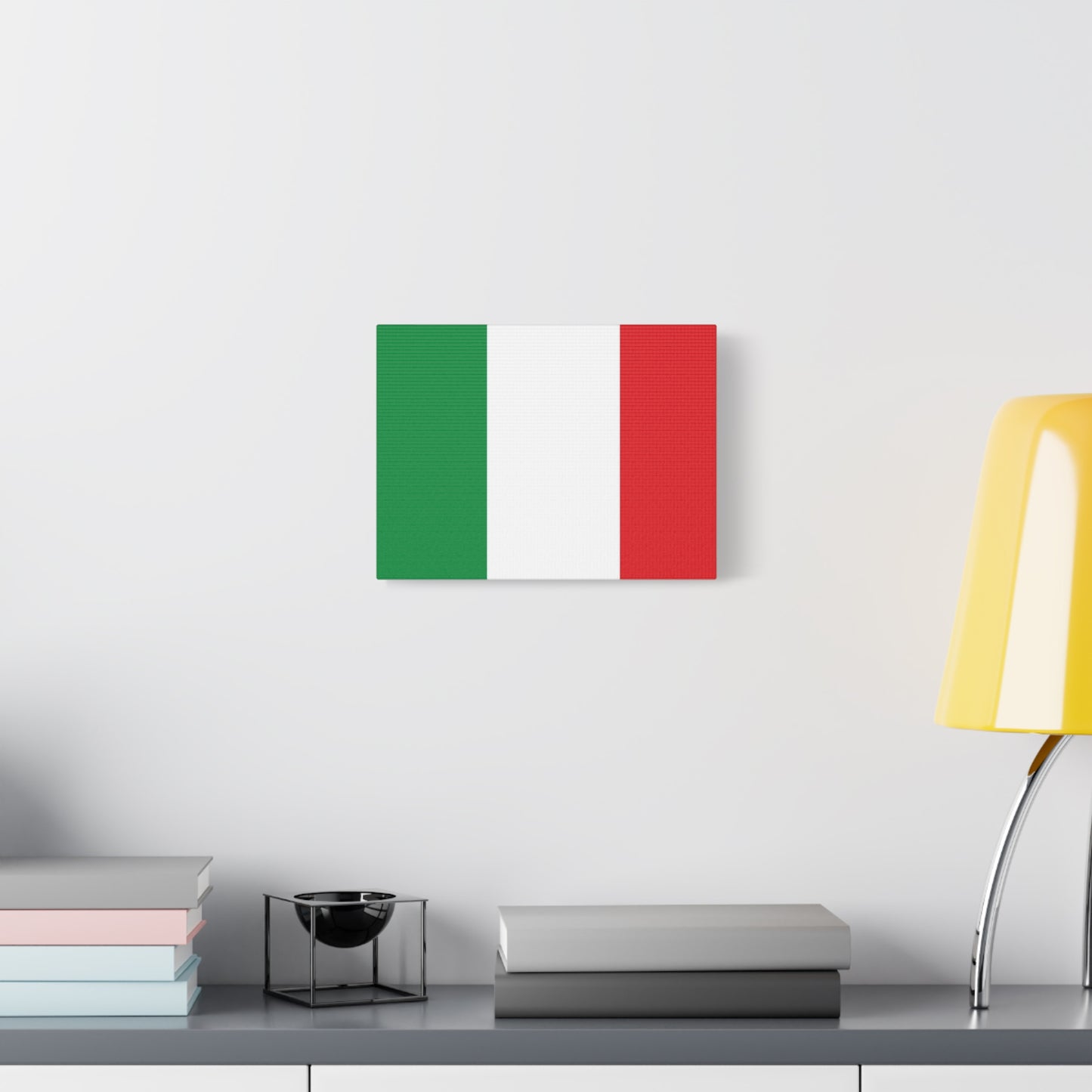 Italian Flag Canvas Print — Matte Stretched Wall Art