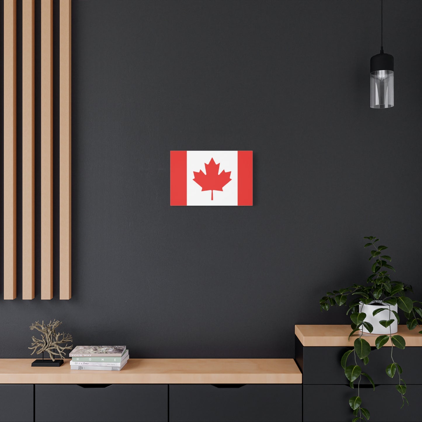 Canadian Flag Matte Canvas Print (Stretched 1.25")