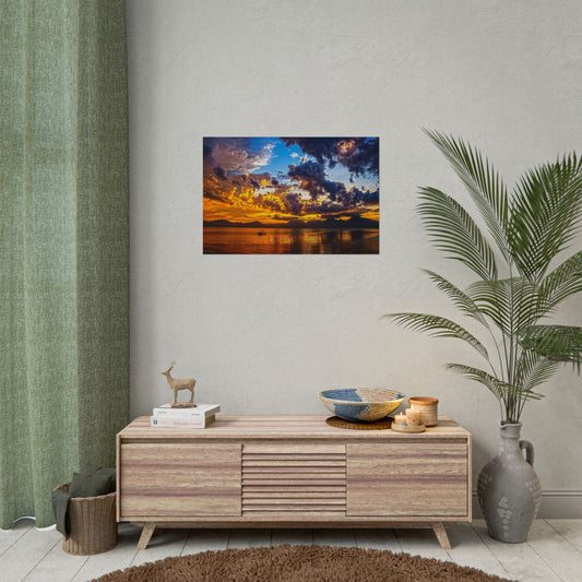 Sunset Over Lake — Photography Poster