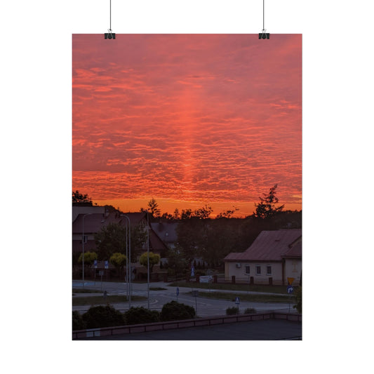 Polish Spring Sunset Rolled Poster