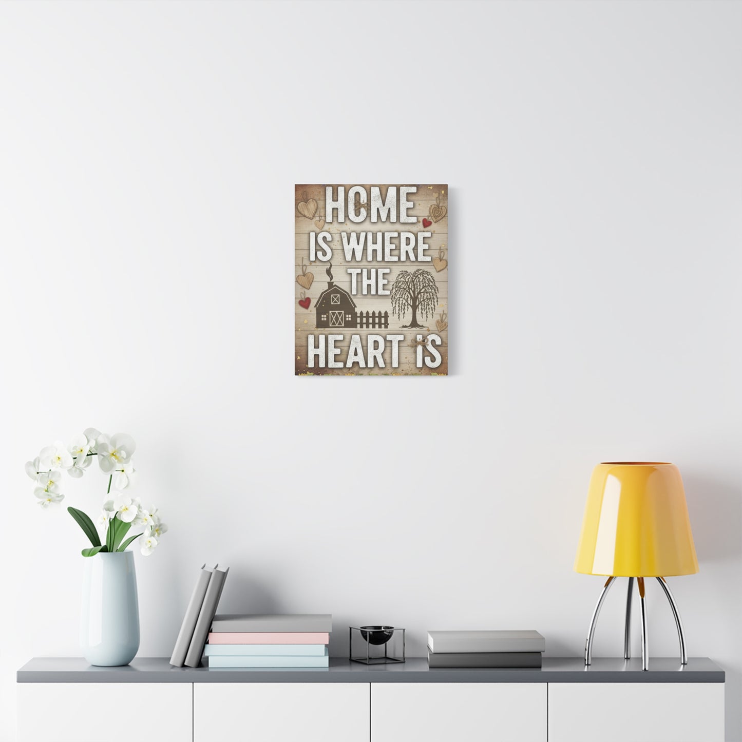 Home Is Where the Heart Is Canvas Wall Art