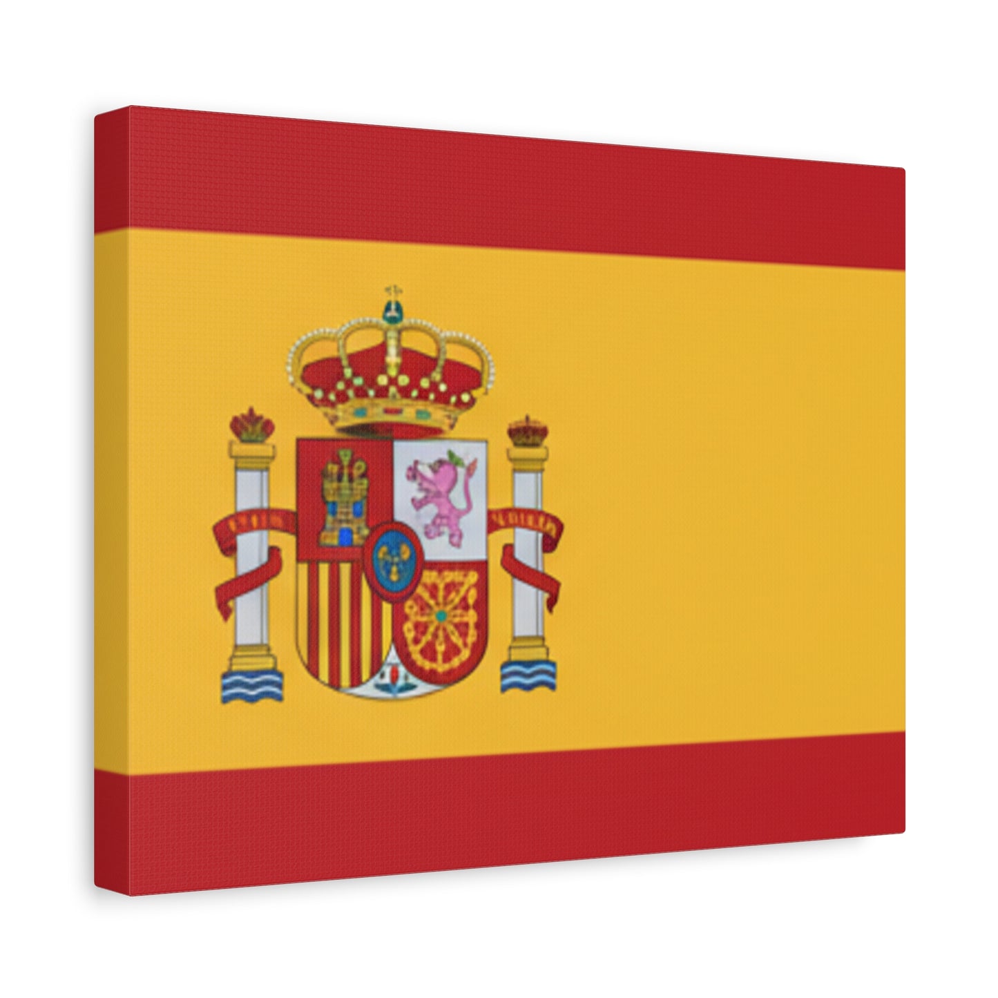 Spanish Flag Matte Canvas Print — Stretched Wall Art (1.25")