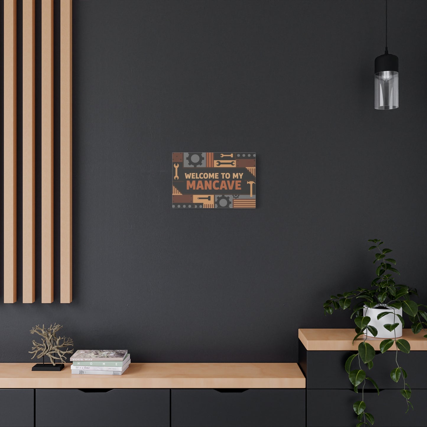 Welcome to My Mancave Matte Canvas Wall Art