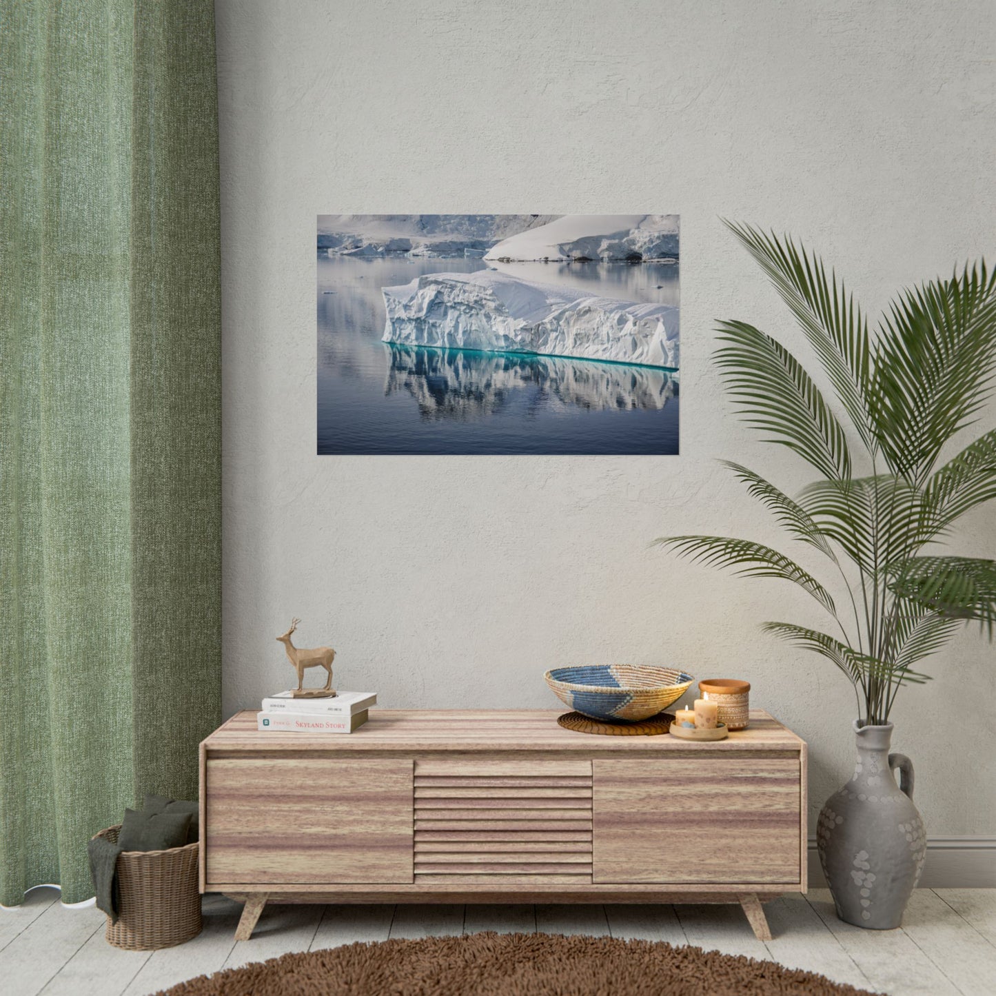Arctic Iceberg Photography Poster — Serene Glacier Wall Art (Rolled Poster)