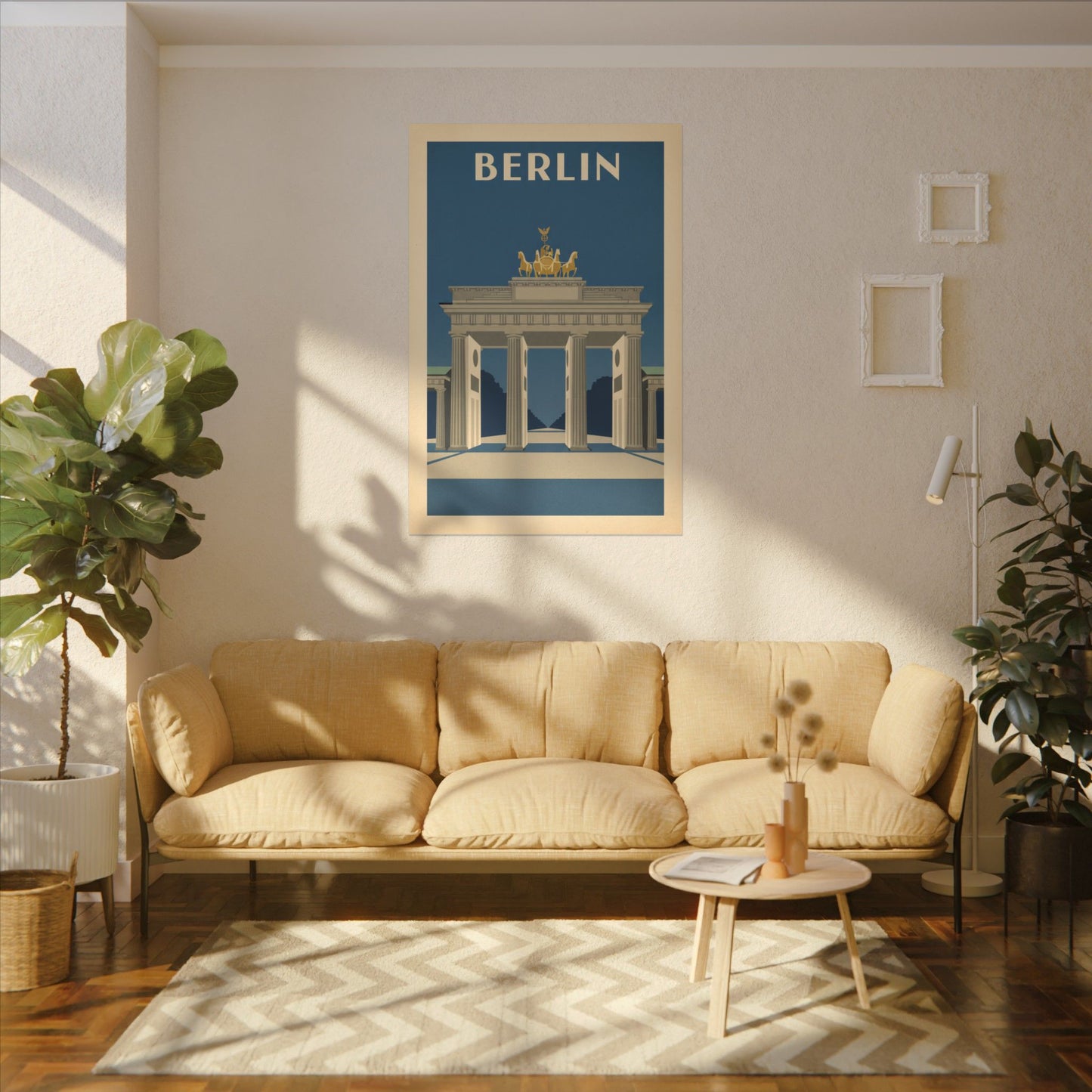 Berlin Brandenburger Tor Matte Canvas Print