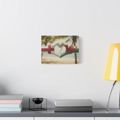 England & Wales — Heritage Heart Canvas