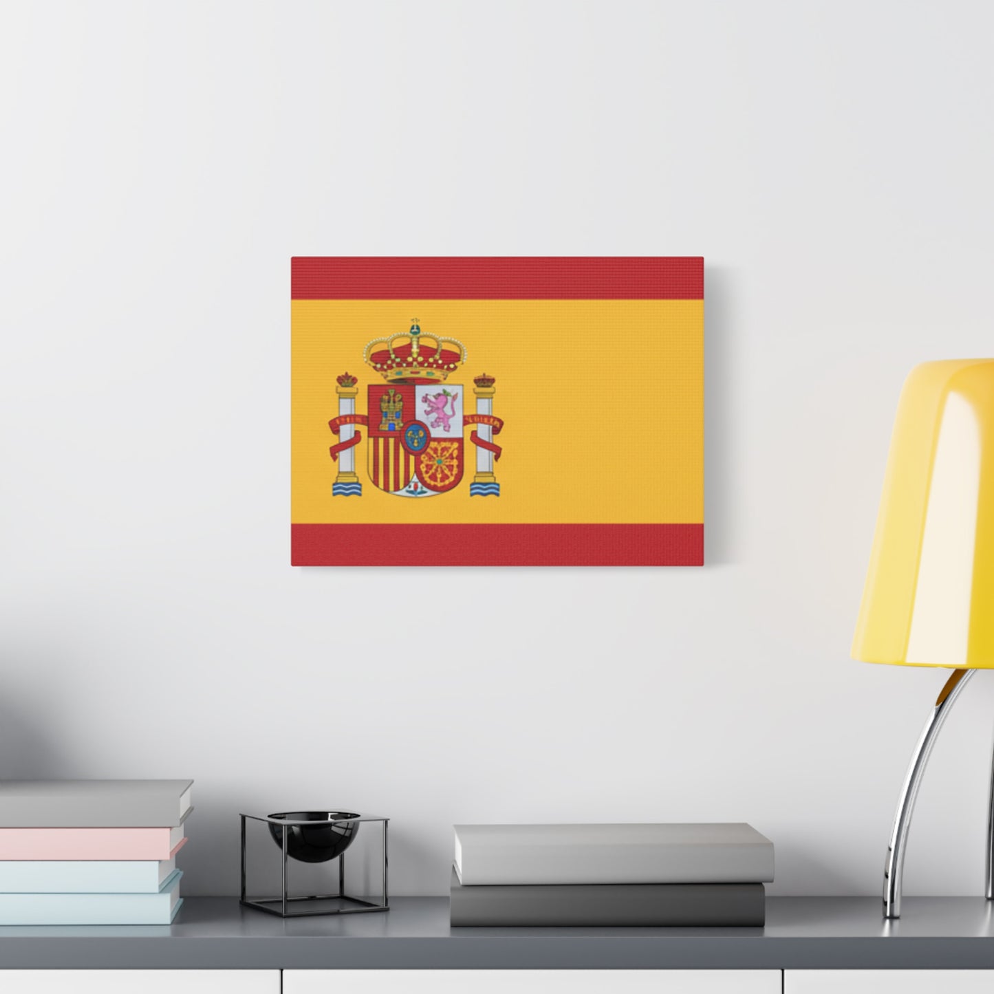 Spanish Flag Matte Canvas Print — Stretched Wall Art (1.25")