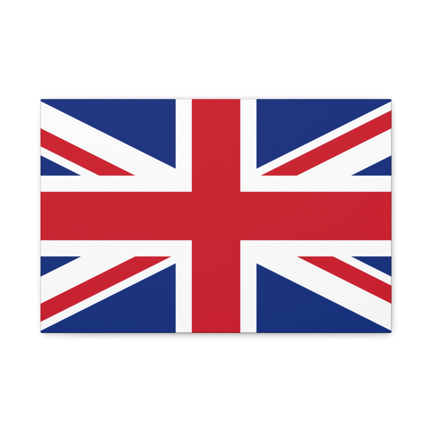 Union Jack Matte Canvas Print — Stretched British Flag Wall Art
