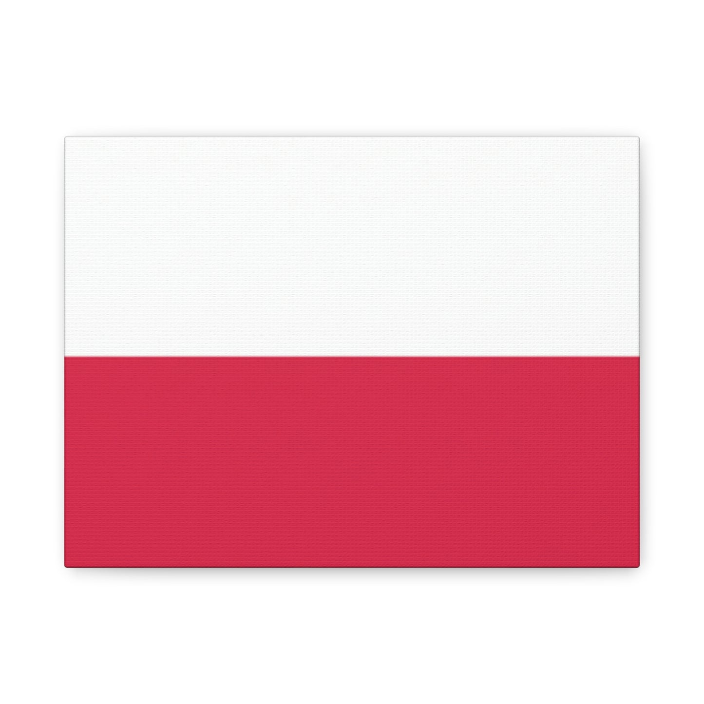 Polish Flag Matte Canvas Print — Stretched 1.25" Wall Art