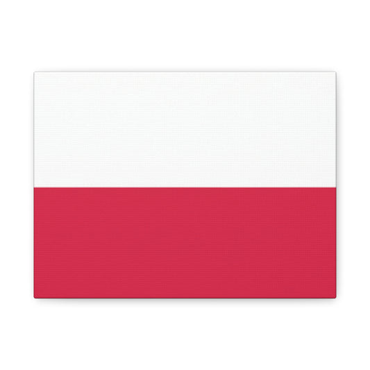 Polish Flag Matte Canvas Print — Stretched 1.25" Wall Art