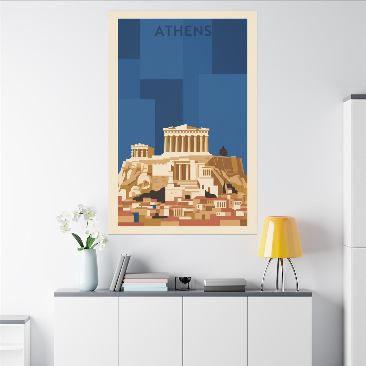 Acropolis Parthenon Matte Canvas Wall Art