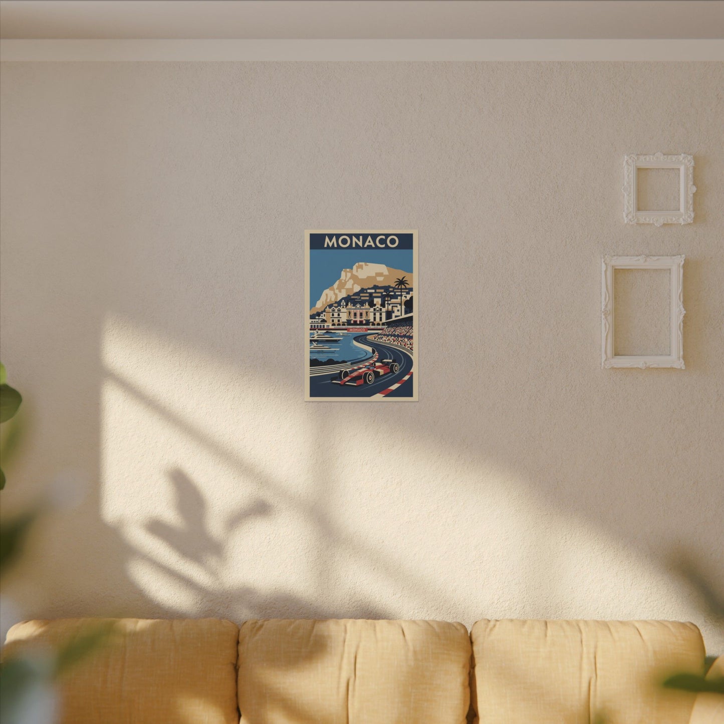Monaco Grand Prix Vintage Poster Canvas