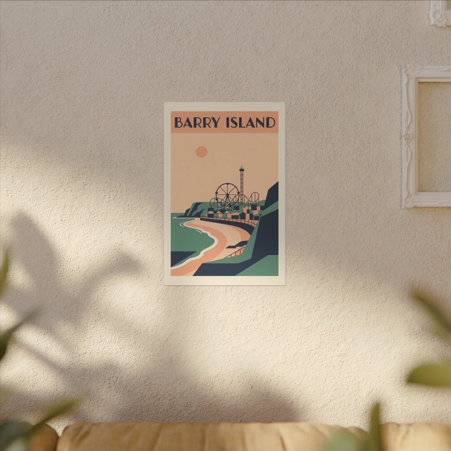 Barry Island Vintage Travel Poster Canvas