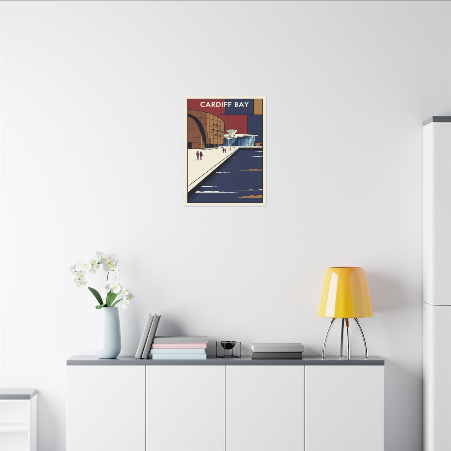 Cardiff bay Millennium centre Travel Poster Canvas