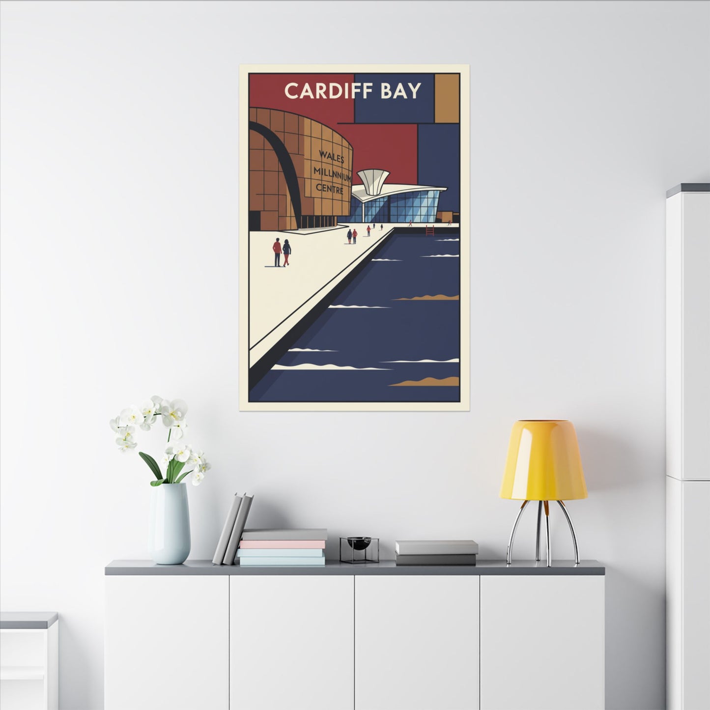 Cardiff bay Millennium centre Travel Poster Canvas