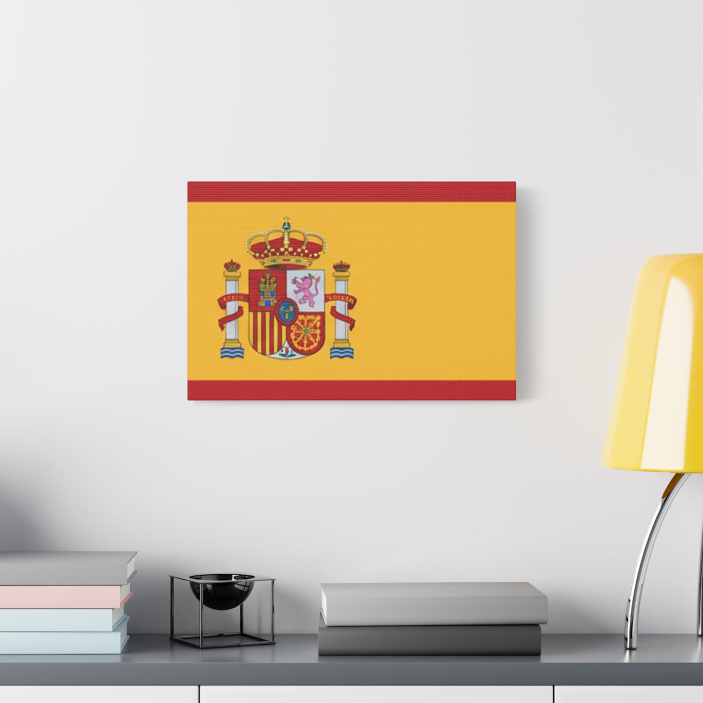 Spanish Flag Matte Canvas Print — Stretched Wall Art (1.25")