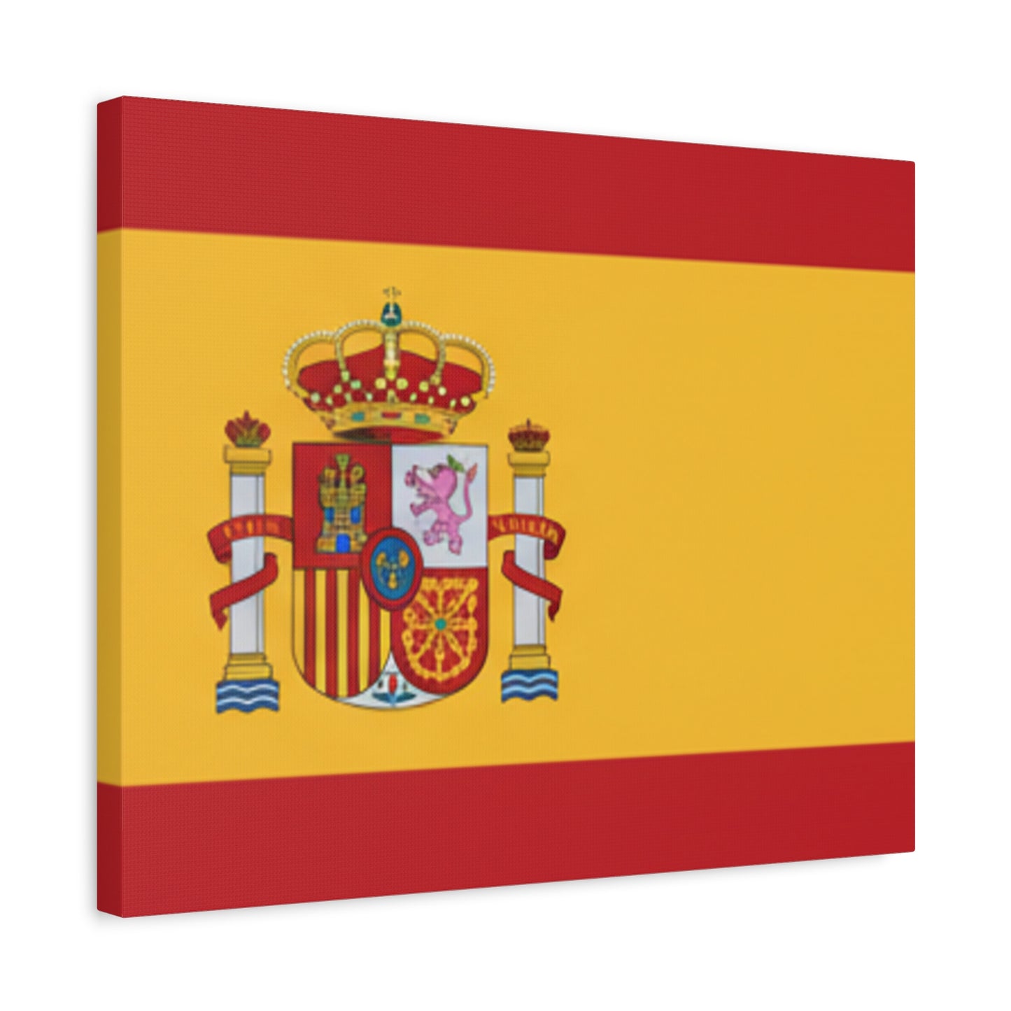 Spanish Flag Matte Canvas Print — Stretched Wall Art (1.25")