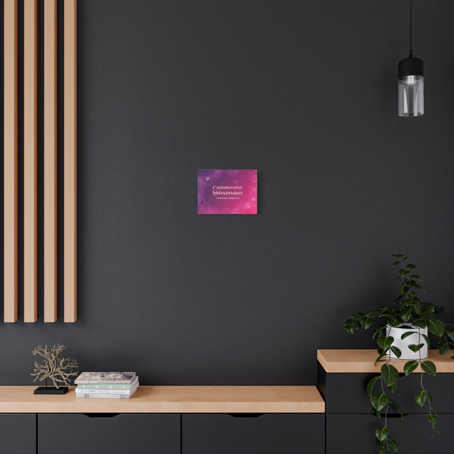 Celebrate Women Canvas Art — International Women’s Day Pink Wall Decor